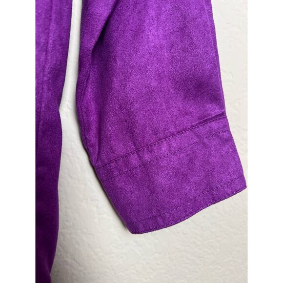 VINTAGE Chico’s Design Women’s Purple Casual Button Down Blouse Size 0 (S) - Picture 3 of 8